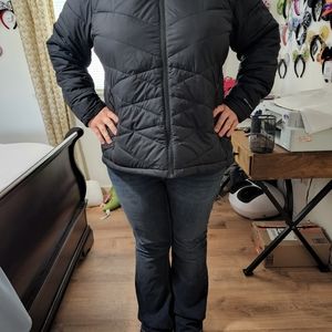 Columbia Womens Coat Black With Omniheat linig 2XL